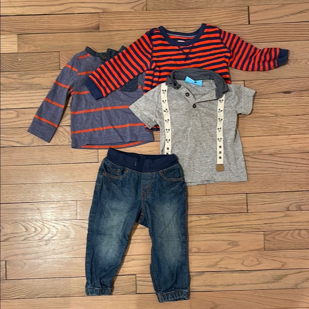 Striped Shirt Set